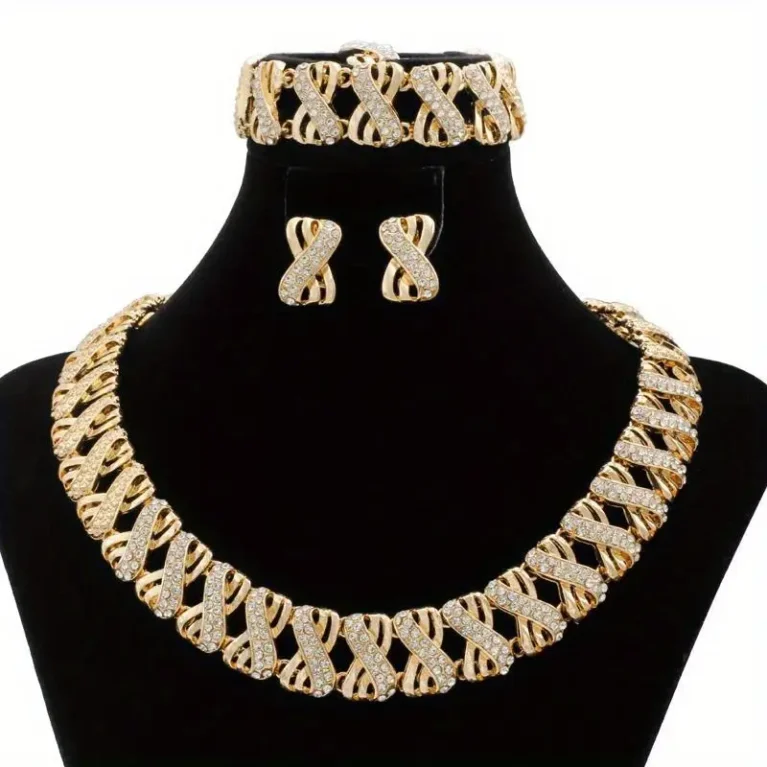 Traditional Bridal Jewelry Set - GOLD