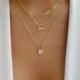 Hip Hop Style Multilayer Layer Necklace