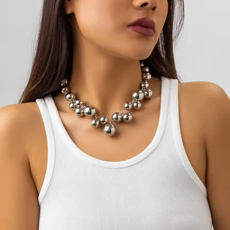 Boho Exaggerated Large Bead Necklace