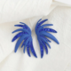 Blue Wing Shaped Earrings