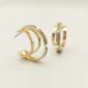 Triple Layered Hoop Earring