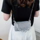 Stylish Rhinestone Décor Bag  SILVER