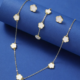 Flower Design Jewelry Set -WHITE