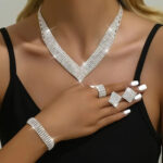 Rhinestone Necklace Set